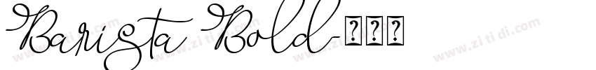 Barista Bold字体转换